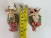 Lowell Davis Christmas Animal Ornament Pair by Schmid - 3