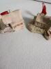 Pair Lowell Davis Snow Village House and Church Ornaments - 3