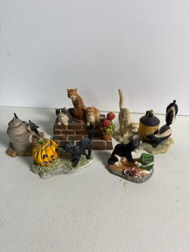 Lowell Davis Cat Figurines Assortment
