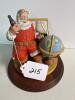 Coca-Cola Classic Santa Claus Figurine by Royal Orleans with Stand - 4