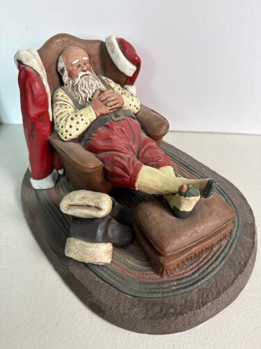 Sleeping Santa Claus Figurine by Michael Garman Productions