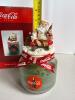 Coca-Cola Decorative Holiday Candle with Santa Topper - 3