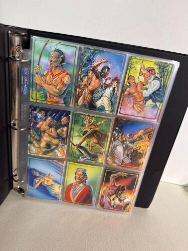 Native Americans Trading Cards Binder Set