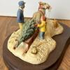 "Cutting the Family Christmas Tree" Schmid BFA Figurine by Lowell Davis - 3