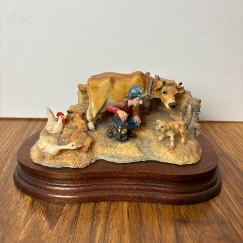 "Blossom's Gift" Schmid BFA Farmyard Figurine