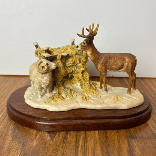 "Wintering Deer" Schmid BFA Figurine by Lowell Davis