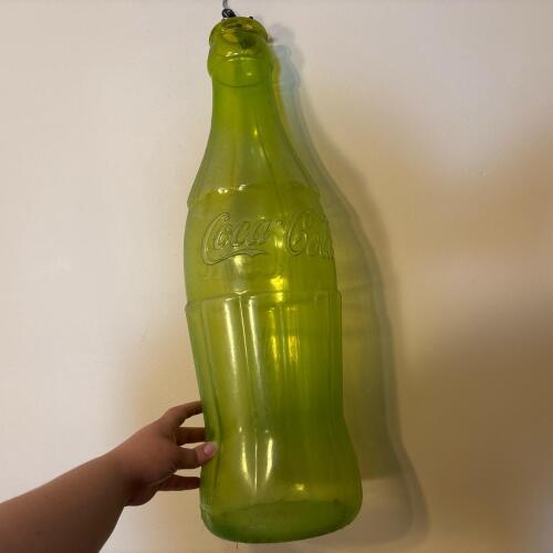 Large Green Plastic Coca-Cola Bottle