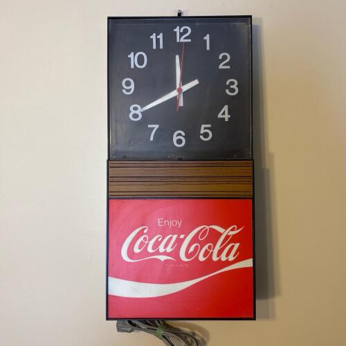 MCM Coca-Cola Lighted Wall Clock