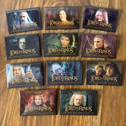 Lord of the Rings The Two Towers Promotional Pinback Buttons