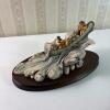 Border Fine Arts Schmid Canoe River Rapids Figurine