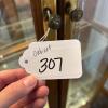 Lighted Glass Curio Cabinet With Brass Pulls - 15
