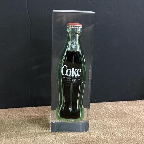 Coca-Cola Coke Bottle Lucite Display Piece