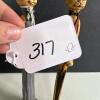 Pair of Painted Wooden Folk Art Cat Figurines - 7