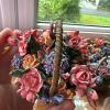Eight Lena Liu Basket Bouquets Collection Musical Figurines - 2
