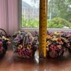 Eight Lena Liu Basket Bouquets Collection Musical Figurines - 7