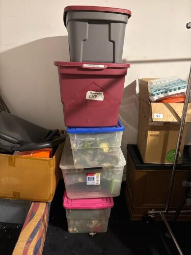 5 Totes of Seasonal Decor