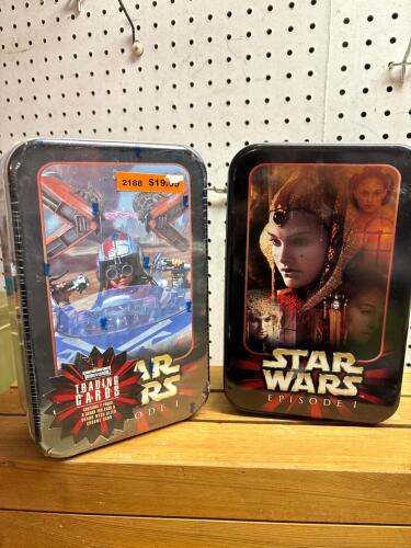 Vintage Star Wars Episode I Widevision Trading Card Tins