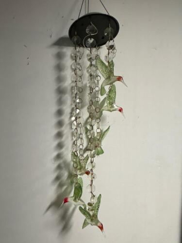 Glass-Like Hummingbird Wind Chime