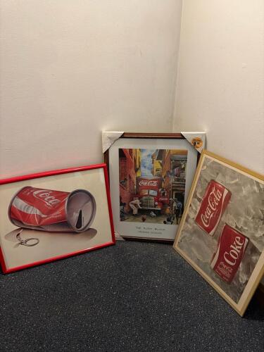 Framed Coca-Cola Can Prints