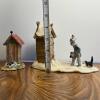 Lowell Davis Schmid "No Private Time" And "His Masters Dog" Country Figurines - 13