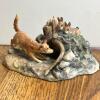Lowell Davis Dog and Rabbits Figurine