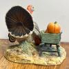 Lowell Davis Schmid Turkey Figurine with Pumpkins Limited Edition - 2