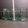 Coke Green Glass Mugs - 3