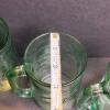 Coke Green Glass Mugs - 4