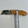 Husky Folding Utility Knife with Orange Textured Handle - 4