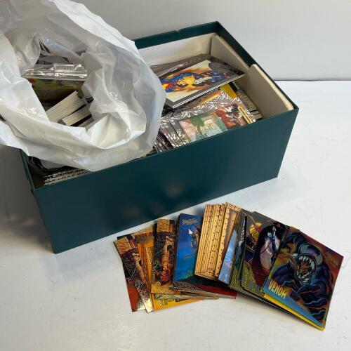 Assorted DC and Marvel Collectible Trading Cards