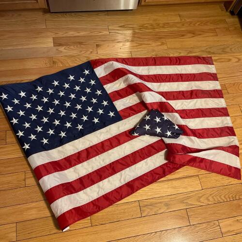 Pair Of American Flags