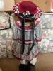 Pair of Franklin Heirloom Porcelain Dolls and Small Articulated Stuffed Bear - 3