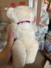 Pair of Franklin Heirloom Porcelain Dolls and Small Articulated Stuffed Bear - 9