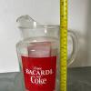 Bacardi and Coca-Cola Glass Pitcher - 5