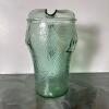 Coca-Cola Embossed Green Glass Pitcher - 2
