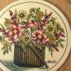 Two Woven Baskets, One Nantucket Style with Decorative Floral Lid - 3