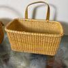 Two Woven Baskets, One Nantucket Style with Decorative Floral Lid - 6