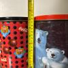 Two Coca-Cola Polar Bear Holiday & Basketball Tin Containers - 4