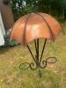 Metal Hanging Umbrella-Shaped Garden Candle Holder