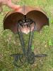 Metal Hanging Umbrella-Shaped Garden Candle Holder - 3