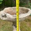 Concrete Bird Bath with Squirrel Motif - 5