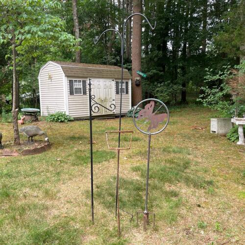Decorative Garden Stake/Hook Lot