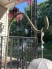 Cast Metal Umbrella Wind Chime with Garden Hanger - 4