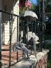 Cast Metal Umbrella Wind Chime with Garden Hanger - 7