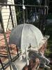 Cast Metal Umbrella Wind Chime with Garden Hanger - 8