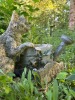 Adorable Cat and Watering Can Garden Statuary with Welcome Sign - 4