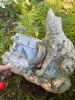 Adorable Cat and Watering Can Garden Statuary with Welcome Sign - 5