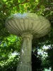 Large Heavy Concrete Bird Bath with Patina - 3