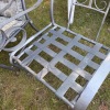 Large Round Patio Table with Pair of Chairs and Cushions - 5
