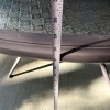 Large Round Patio Table with Pair of Chairs and Cushions - 11